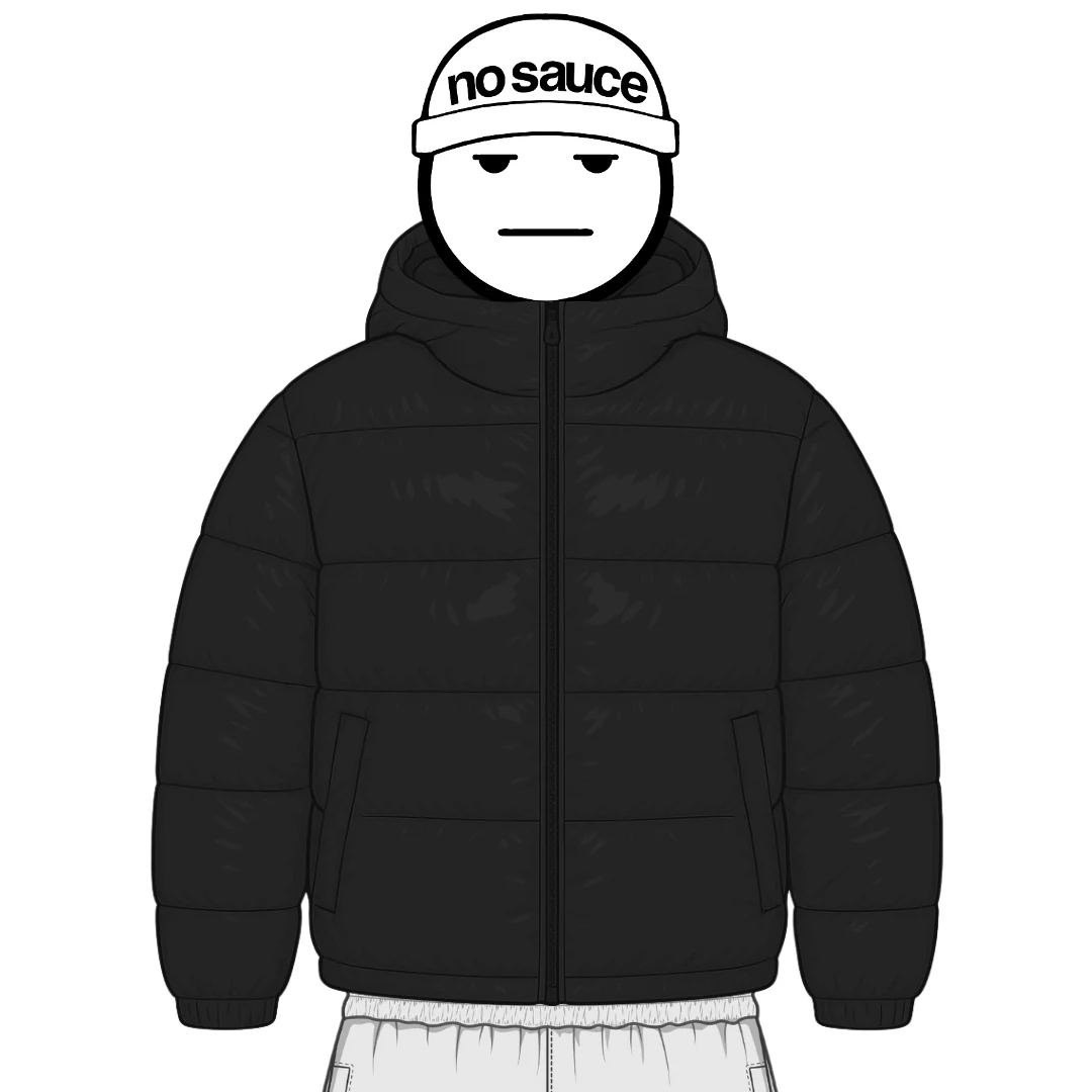 the down puffa’ black the down puffa’ black