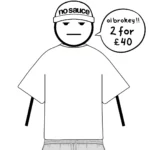 the perfect oversized tee white