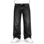 the straight leg jeans black (1)