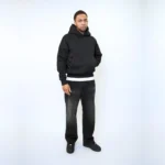 the straight leg jeans black (3)