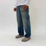 the straight leg jeans blue (2)