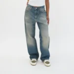 the straight leg jeans blue (3)